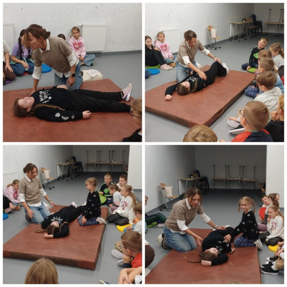 Lekcja o pierwszej pomocy w klasach trzecich