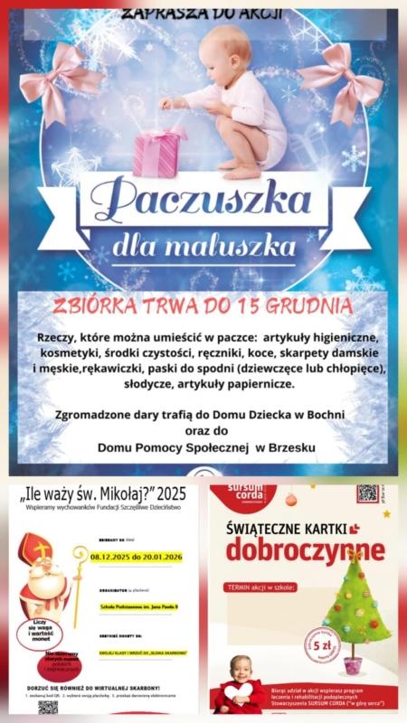 Akcje Charytatywne w naszej szkole!