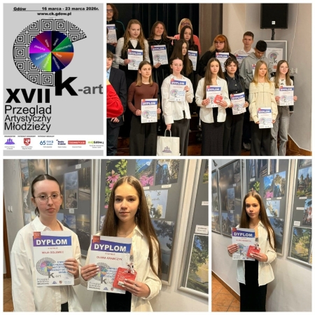 Sukcesy naszych uczennic w XVII Przeglądzie Artystycznym w Gdowie