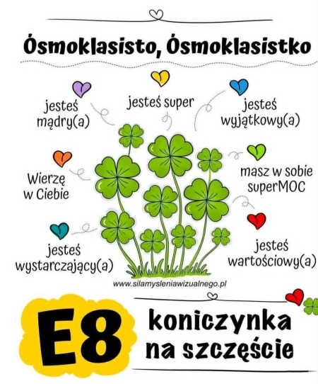 Powodzenia na Egzaminie Ósmoklasisty! 