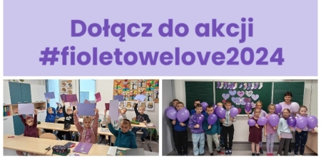 Akcji #fioletowelove2024 w klasie IIb