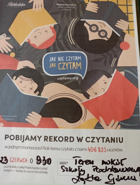 Ogólnopolska akcja czytelnicza „ Jak nie czytam, jak czytam”